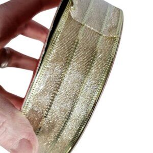 NWT Holiday Inspirations Gold Ribbon for bows and Crafts